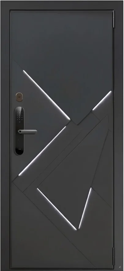 Входная дверь Feuer-12 (Порошковое напыление / Винилискожа) - внешняя сторона